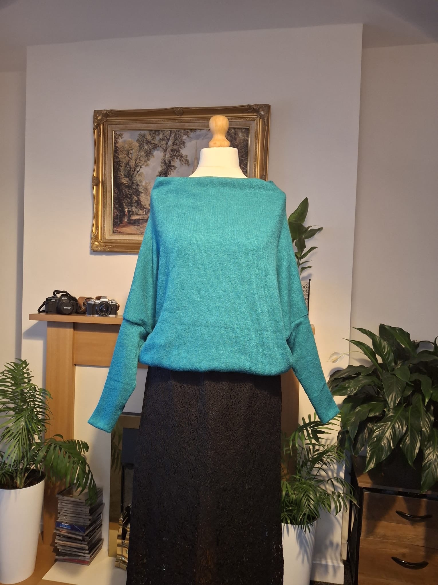 Spring jumper in blue